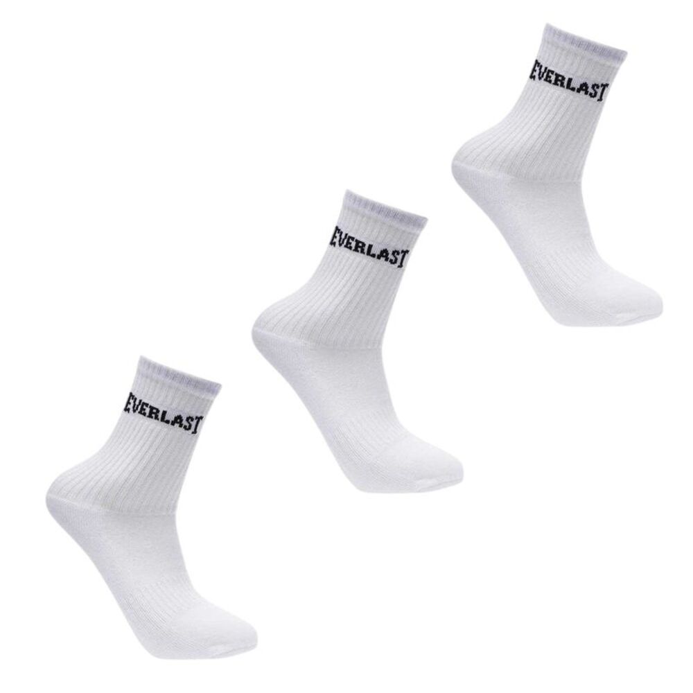 Everlast Childrens/Kids Crew Socks (Pack of 3) / White